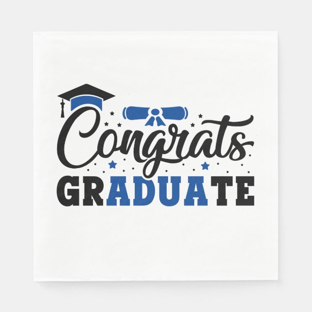 Senior Congrats Graduate Napkin (Front)