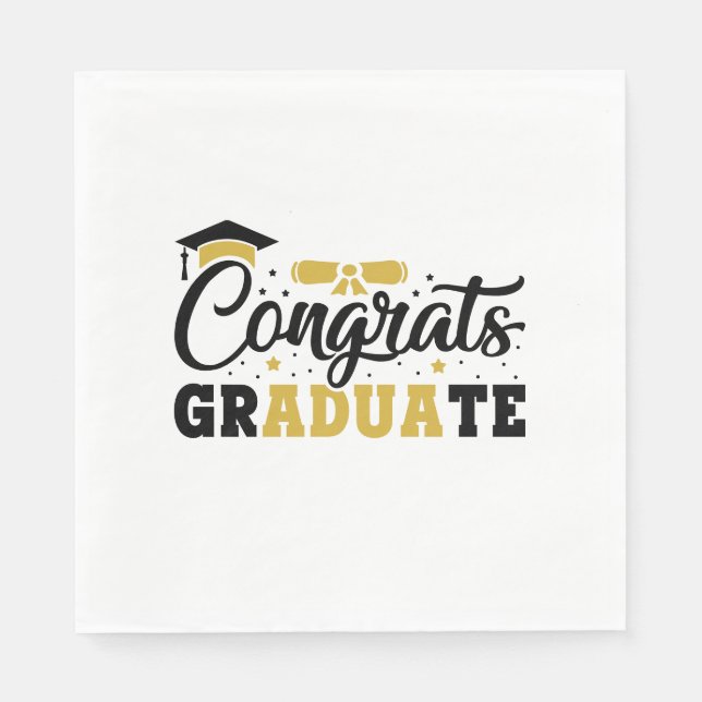 Senior Congrats Graduate Napkin (Front)