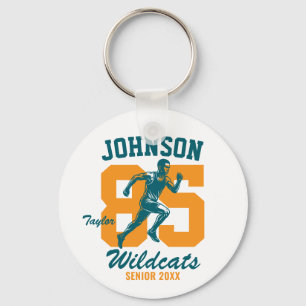 Senior Cross Country School Sports Track and Field Key Ring