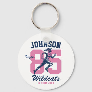 Senior Cross Country School Sports Track and Field Key Ring