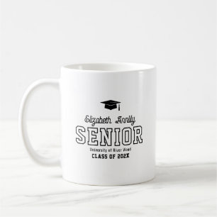 Senior Custom Year Script Graduate College Coffee Mug