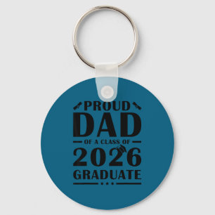 Senior dad 2026 proud dad of a class of a 2026 key ring