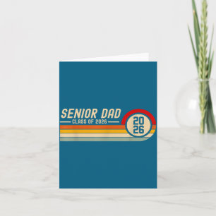 Senior Dad Class 2026 Graduation Illustration Card
