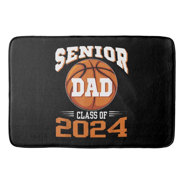 Senior Dad Class of 2024 Bath Mat (Front)