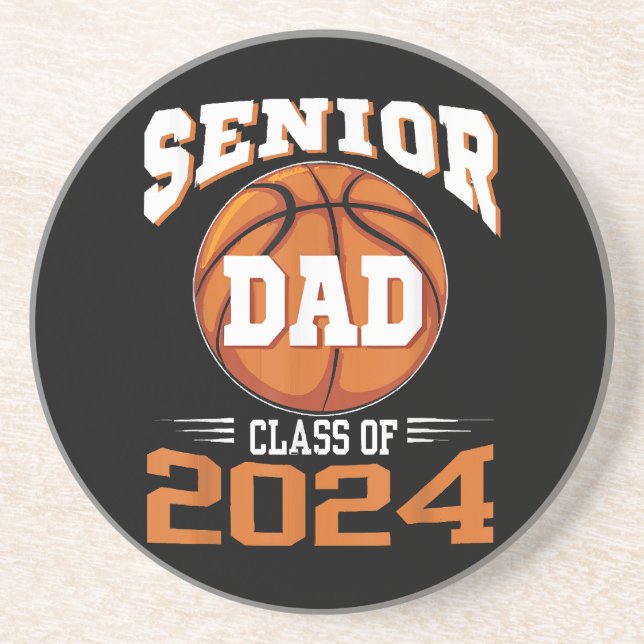 Senior Dad Class of 2024 Coaster (Front)