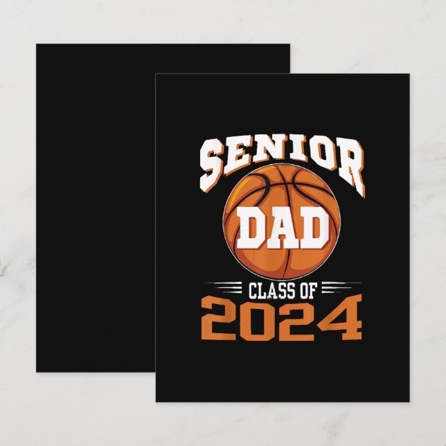 Senior Dad Class of 2024 Enclosure Card (Front/Back)