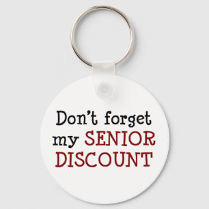 senior discount key ring