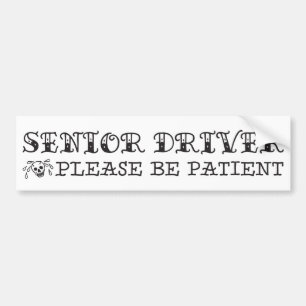 Senior Driver Bumper Sticker
