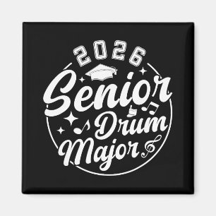 Senior Drum Major 2026 Graduation Marching Band Se Magnet