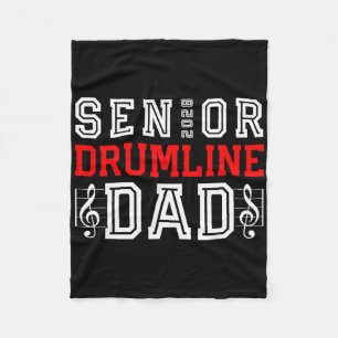 Senior Drumline Dad 2026 Cl 26 Marching Band Gradu Fleece Blanket