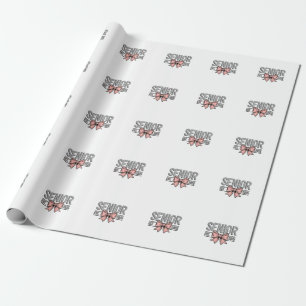 Senior Est 2025 Bow Coquette Graduation  Wrapping Paper