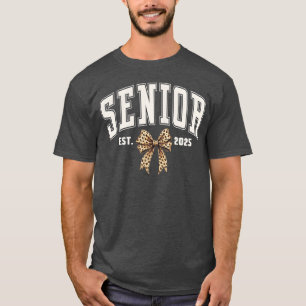 Senior Est 2025 Class of 2025 Leopard Senior 2025 T-Shirt