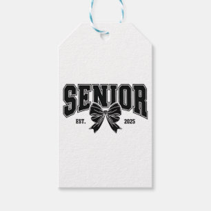 Senior Est 2025 Graduation Student Vintage Gift Tags