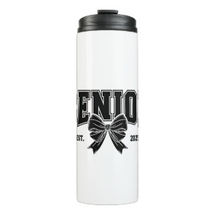 Senior Est 2025 Graduation Student Vintage Thermal Tumbler