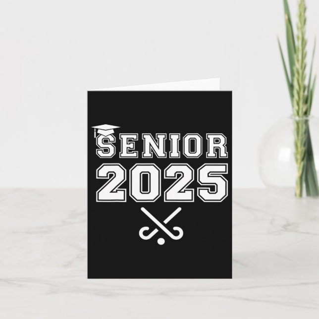 Senior Field Hockey Cl Of 2025 Graduation School G Card (Front)