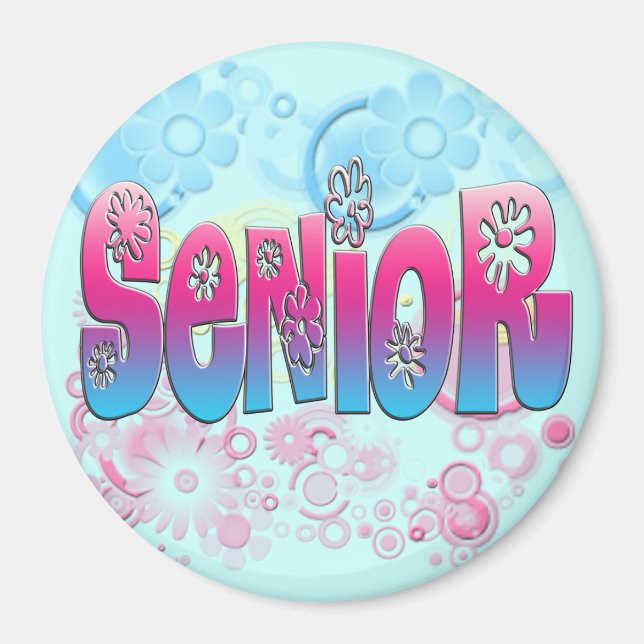 Senior - Flowers 2 Magnet (Front)