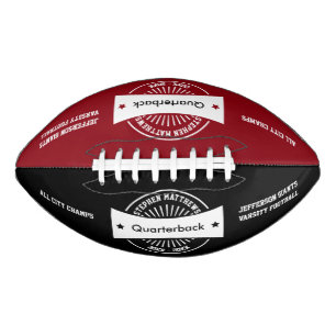 Senior Football Award Memento White Badge American Football