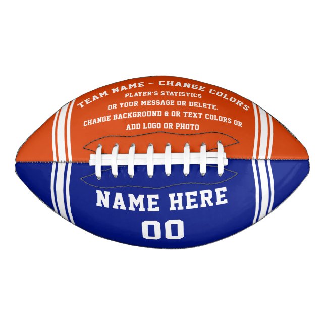 Senior Football Gift Ideas, Customisable Footballs American Football (Front)