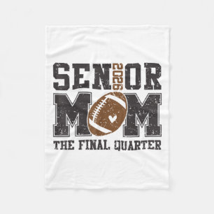 Senior Football Mum Football Mama Game Day Cl Of 2 Fleece Blanket