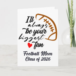 Senior Footll Mum Cl Of 2026 Graduation Graduate Card