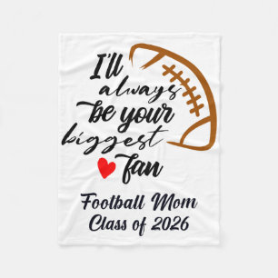 Senior Footll Mum Cl Of 2026 Graduation Graduate Fleece Blanket
