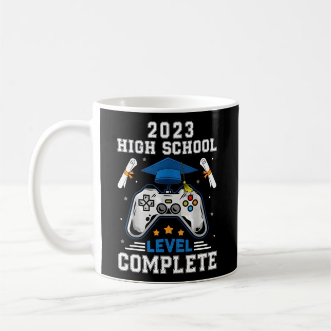 Senior Gamer 2023 High School Level Complete 2023  Coffee Mug (Left)