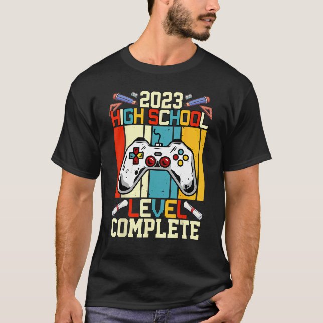 Senior Gamer 2023 High School Level Complete 2023  T-Shirt (Front)
