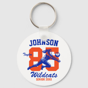 Senior Girl Volleyball Team School Sports Game Day Key Ring