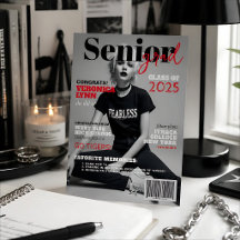 Senior Grad Modern Magazine Cover Announcement