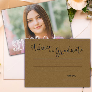 Senior Grad   Photo   Graduation Party Advice Card