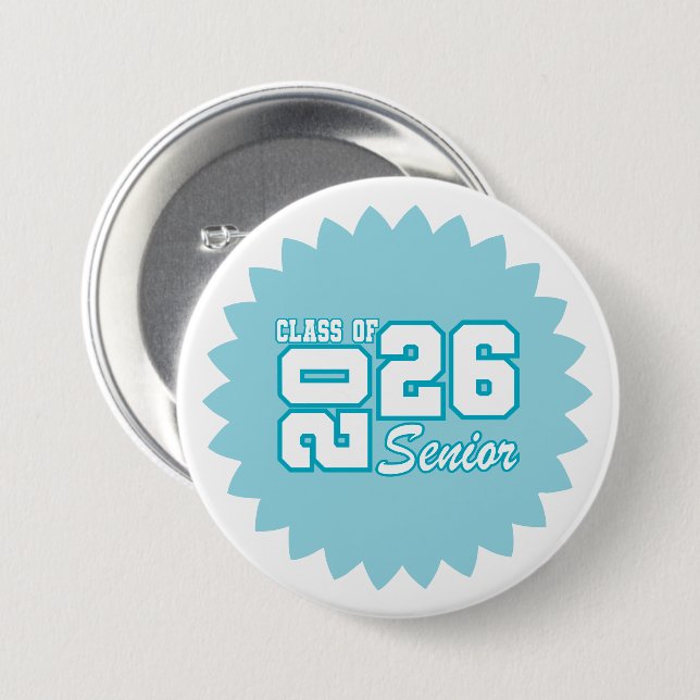 Senior Grad Pin Button (Front & Back)