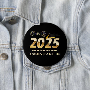 Senior Graduate Class of 2025 Graduation Party 10 Cm Round Badge