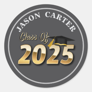Senior Graduate Class of 2025 Graduation Party Classic Round Sticker