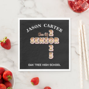 Senior Graduate Class of 2025 Graduation Party Napkin