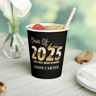 Senior Graduate Class of 2025 Graduation Party Paper Cups