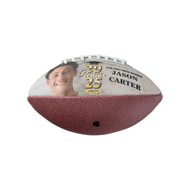 Senior Graduate Class of 2025 Graduation Photo American Football (Rotated 270)