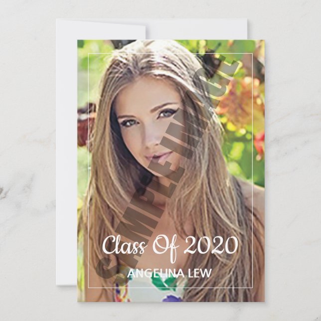 Senior Graduation Announcement and Invitation (Front)