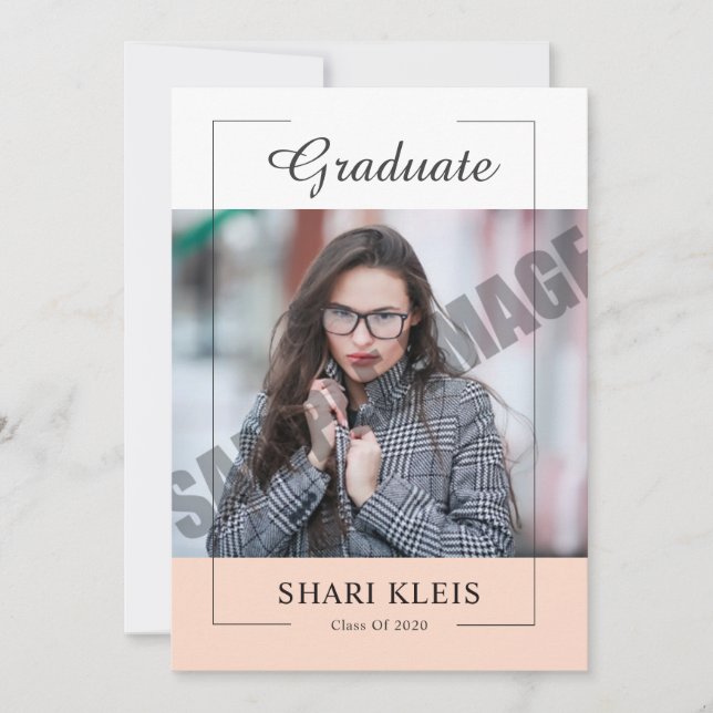 Senior Graduation Announcement and Invitation (Front)