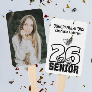 Senior Graduation Cap Tassel  Hand Fan