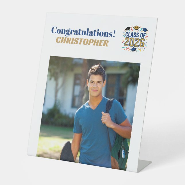 Senior Graduation Class of 2026 Pedestal Sign (Front)