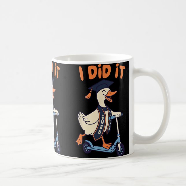 Senior Graduation Day Finally Done Silly Goose I D Coffee Mug (Right)