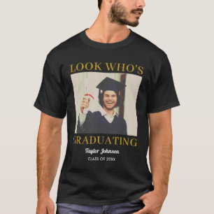 Senior Graduation Day Vintage Photo Custom T-Shirt