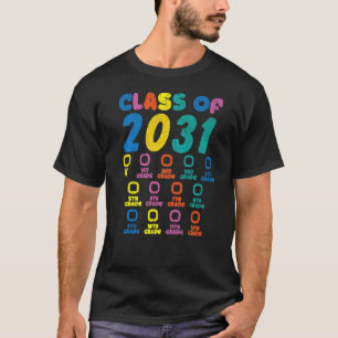 Senior Graduation Men Girl Class Of 2031 Senior T-Shirt