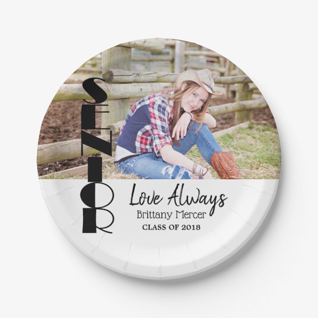 Senior Graduation Paper Plate (Front)