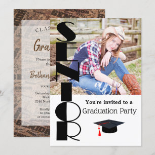 Senior Graduation Party Invitation