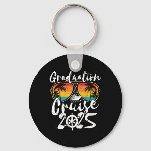 Senior Graduation Trip Cruise 2025 Retro Ship Part Key Ring