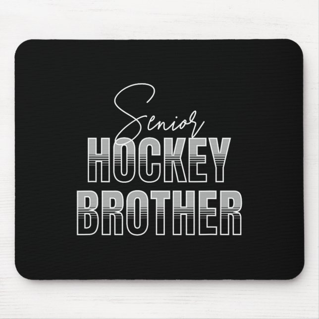 Senior Hockey Brother  Mouse Mat (Front)