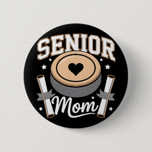 Senior Hockey Mum 2026 Graduate Funny Hockey Mum G 6 Cm Round Badge