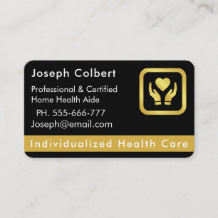 Senior Home Care Caregiver Business Card