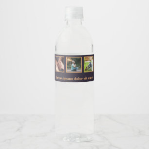 Senior Home Care Custom Text & Logo Water Bottle Label